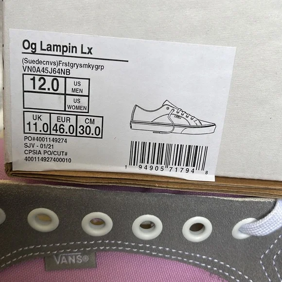 Vans Og Lampin Lx Suede Canvas MENS - Picture 16 of 16